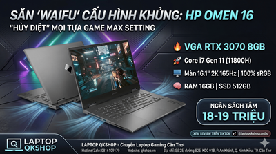 Săn "Waifu" Cấu Hình Khủng: HP Omen 16 B0005DX "Hủy Diệt" Mọi Tựa Game