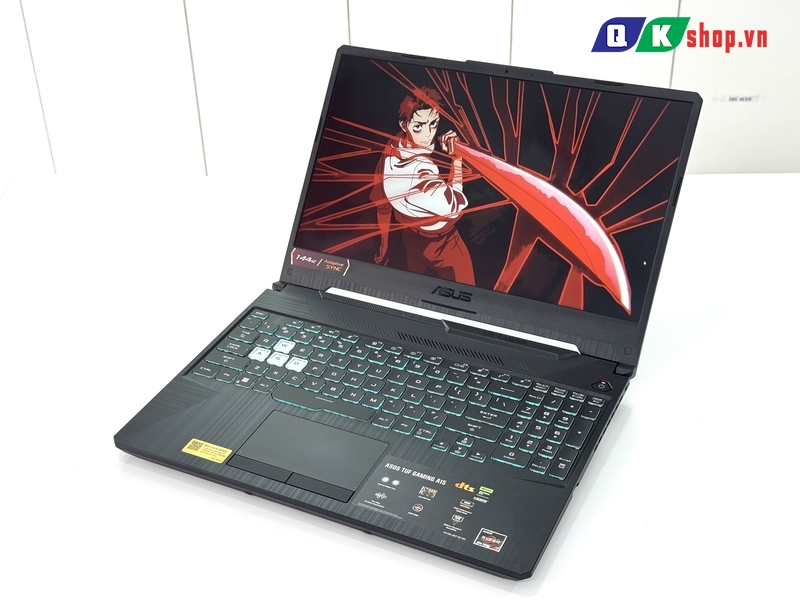 Laptop ASUS TUF Gaming A15 FA506NCG-HN184W R7-7445HS / RAM 16GB / SSD 512GB PCIE / 15.6 FHD 144HZ / VGA 4GB RTX3050