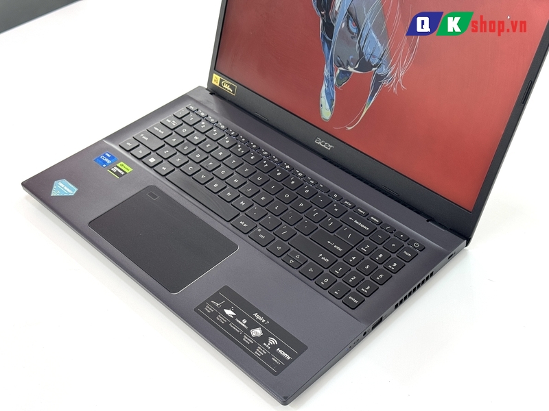 Laptop Acer Aspire 7 A715-76G Core I5 - 12450H / RAM 16GB / SSD 512GB PCIE / 15.6 FHD 144HZ / VGA 4GB RTX2050