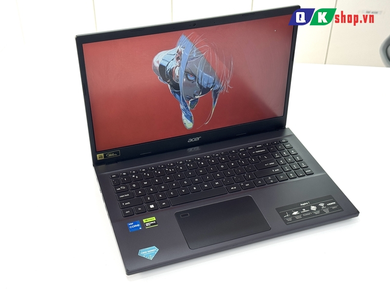 Laptop Acer Aspire 7 A715-76G Core I5 - 12450H / RAM 16GB / SSD 512GB PCIE / 15.6 FHD 144HZ / VGA 4GB RTX2050
