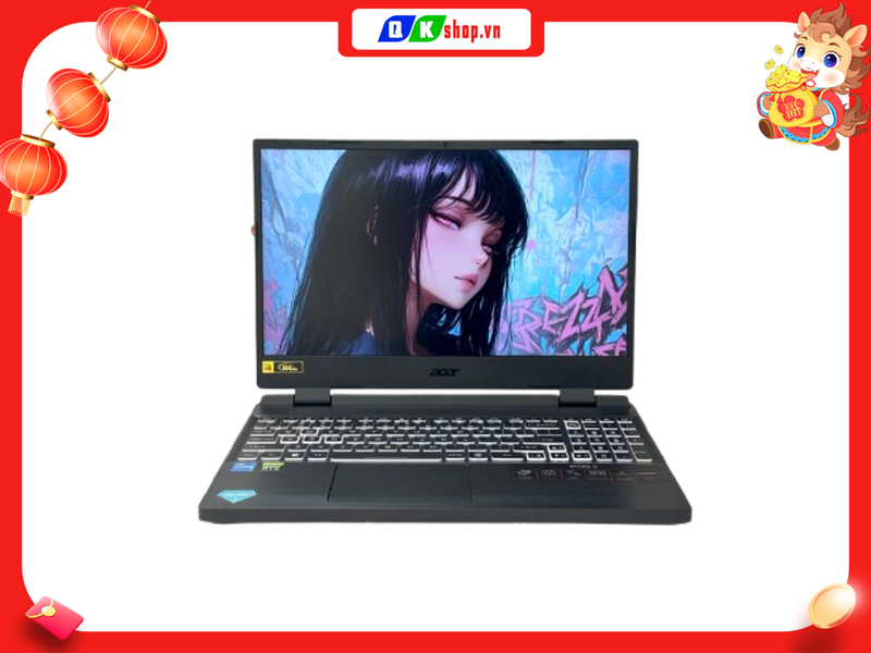Laptop Acer Nitro 5 Tiger AN515-58 52SM  Core i5-12500H / Ram 16GB / SSD 512GB / 15.6 inch 165Hz / RTX  3050 4GB