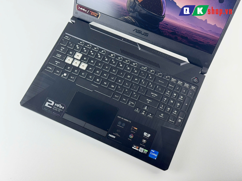 Laptop ASUS TUF Gaming F15 FX506HC - HN144W Core I5-11400H / 8GB / 512GB PCIE / 15.6 FHD 144HZ / VGA 4GB RTX3050
