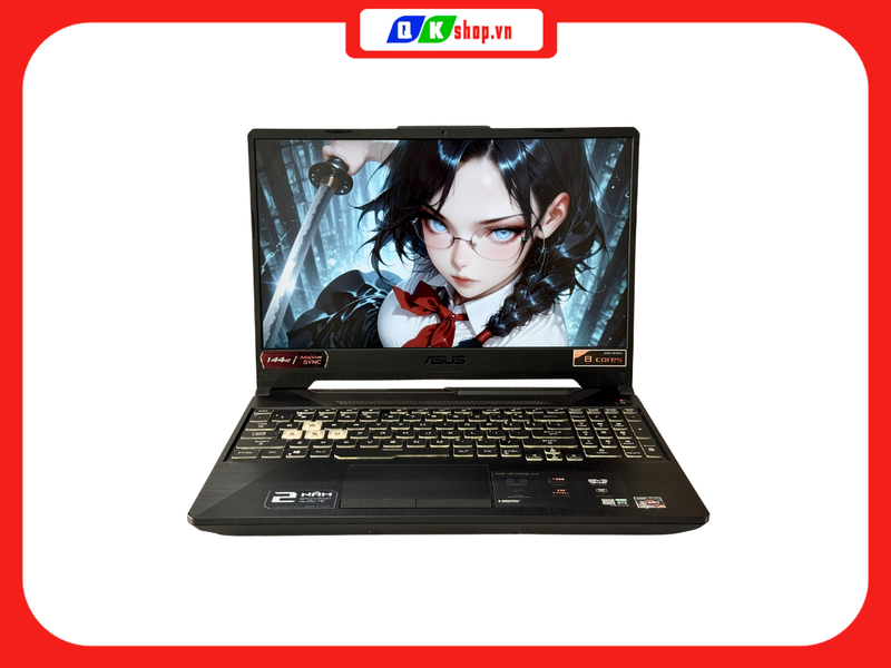 Laptop ASUS TUF Gaming FA506QM Ryzen 7-5800H / Ram 16GB / SSD 1TB PCIE / 15.6" FHD  144Hz / VGA 6GB RTX 3060