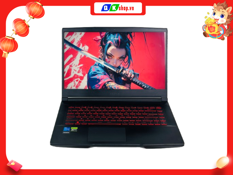 Laptop MSI Gaming GF63 Thin 12VE i5 12450H / Ram 16GB / SSD 512GB / 15.6″FHD 144Hz / RTX4050 6GB
