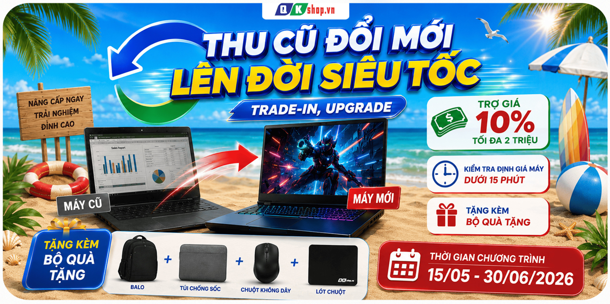 LAPTOP CŨ CẦN THƠ - QKSHOP